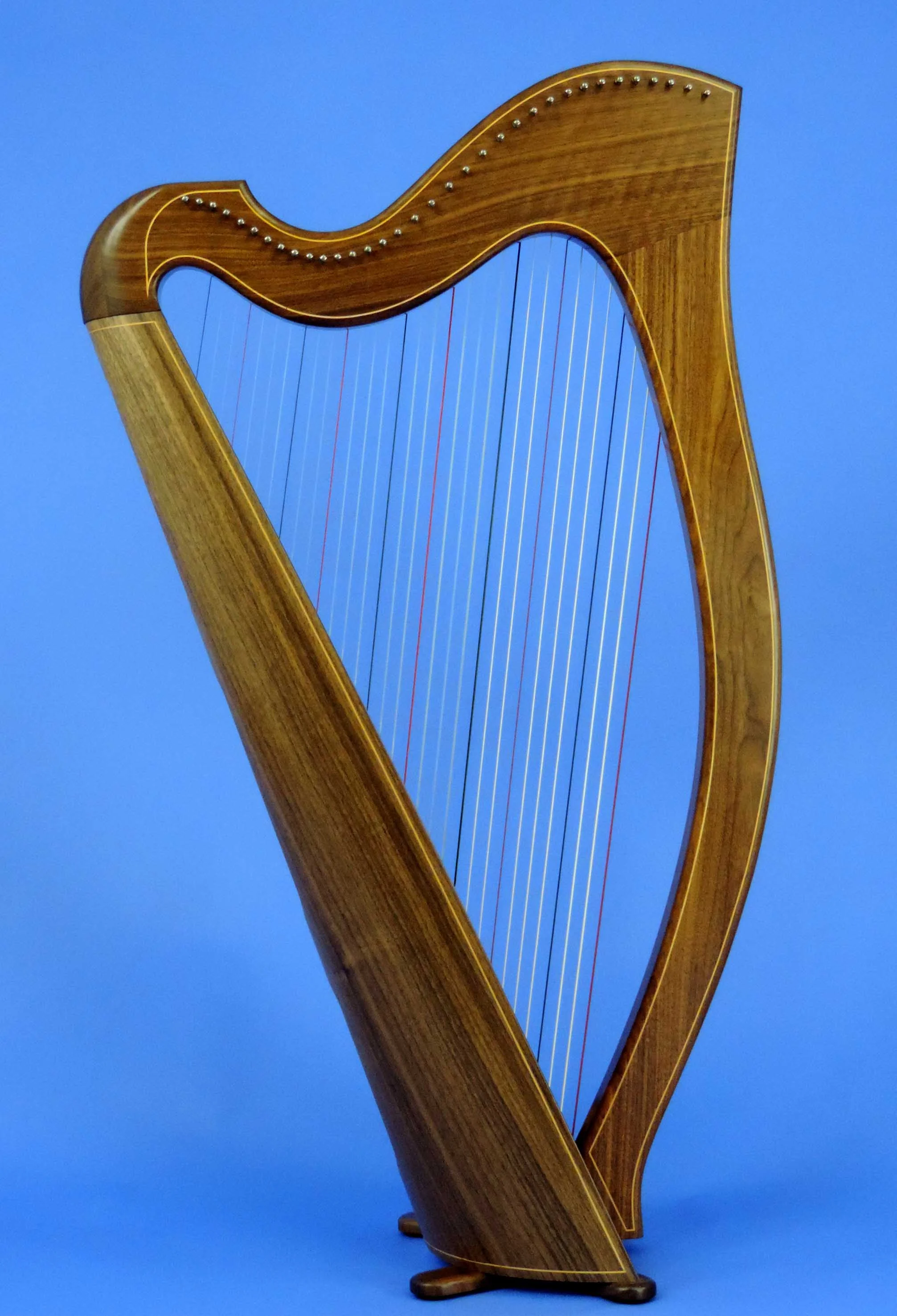 Round-Back 34 String — Mark Norris Harps